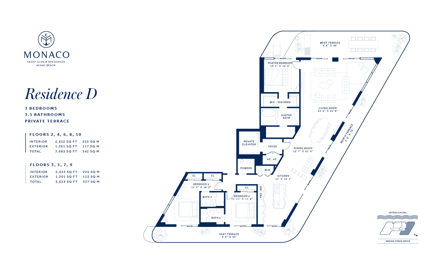Monaco Yacht Club Residence D Floor Plan
